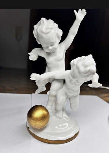 Porzellanfigur engel putten - porzellanfigur,