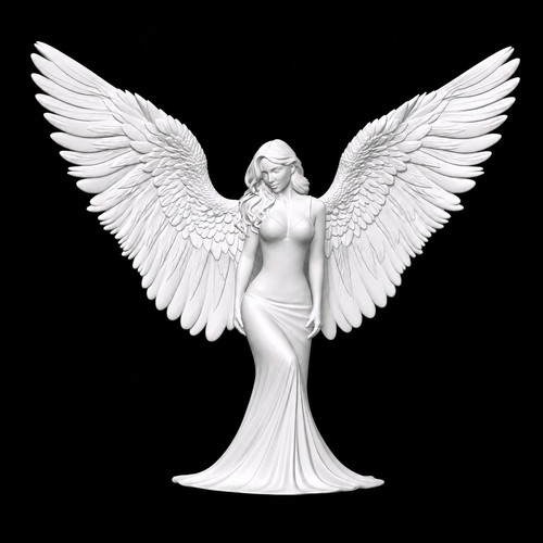 Elegante engel figur druck - elegante,