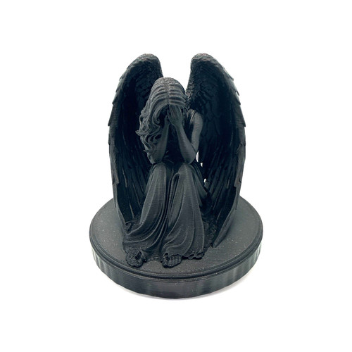 Engel figur schwarz traurig - engel,