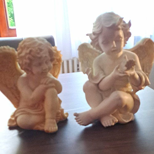 2er set engelsfiguren - engelsfiguren, sitzend