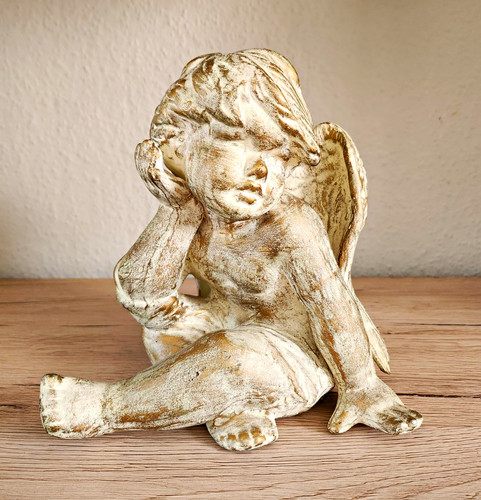 Sitzende engel dekofigur - sitzende,