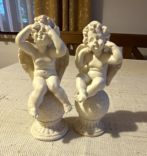 Engel putten dekofigur - 2x,