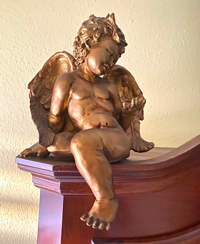Engel putte figur - engel, figur/skulptur