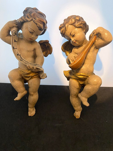 Engel putten figuren - 2x,