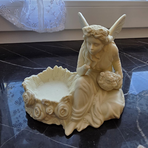 Engel dekofigur mit - mit, schale