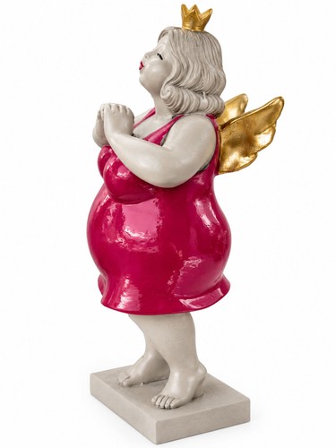 Engel mit herz gold - gold, flügel
