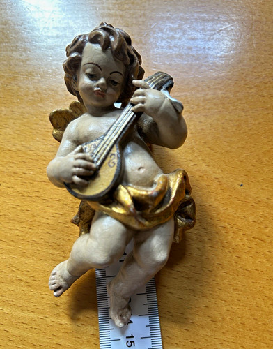 Bemalte holzfigur engel - bemalte,