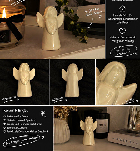 Keramik engel figur - engel,