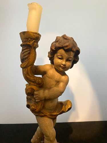 Engel putto kerzenhalter - putto,
