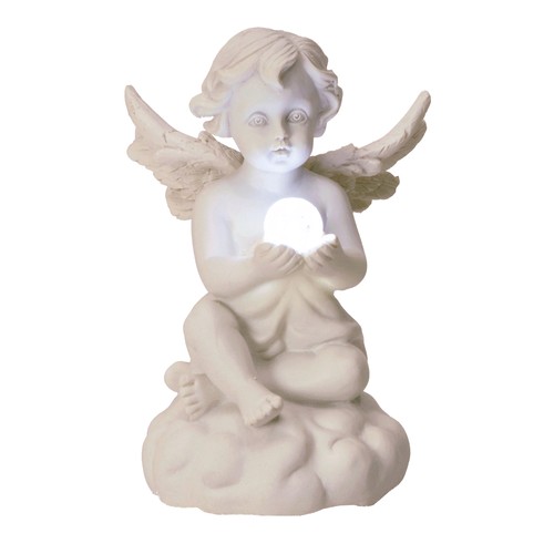 Engel dekofigur mit led - engel, led-kugel