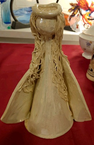 Keramik engel figur - engel, in