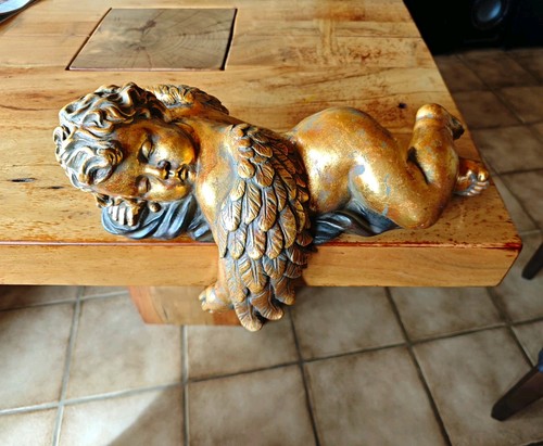 Schlafender engel figur - schlafender, engel-figur